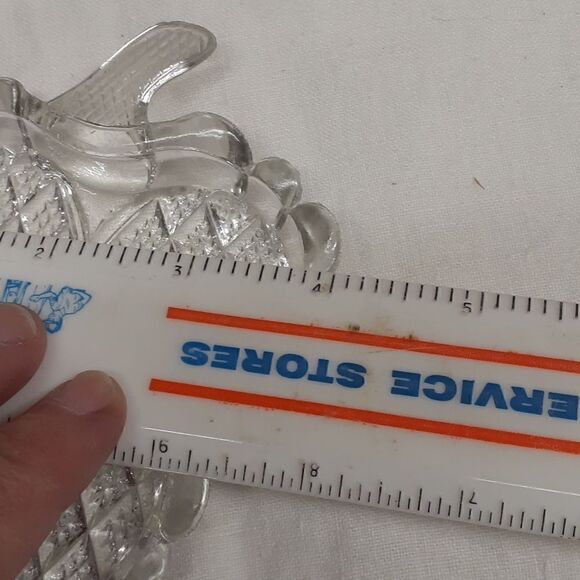 3 pc set vintage Tiara Sandwich Indiana glass diamond shape cream sugar plus - Picture 12 of 13